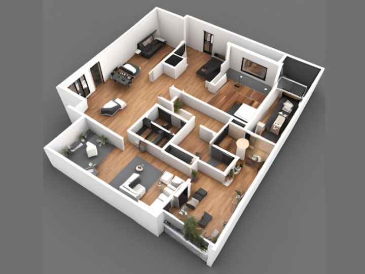 Creating Realistic Spaces With AI Interior Design And 3D Floor Plan Software