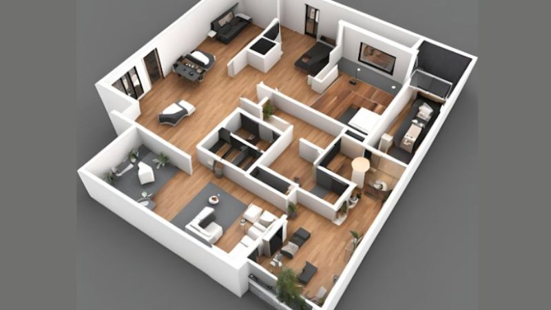 Creating Realistic Spaces With AI Interior Design And 3D Floor Plan Software