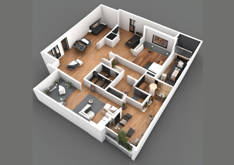 Creating Realistic Spaces With AI Interior Design And 3D Floor Plan Software